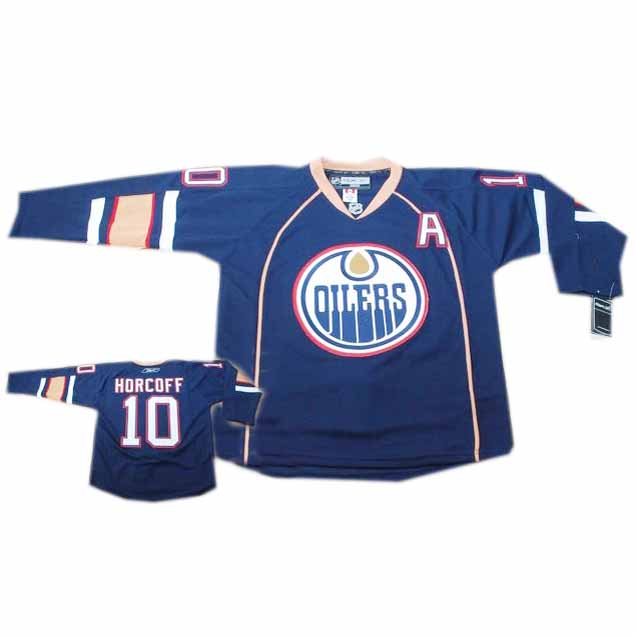 Horcoff Jersey Blue #10 Edmonton Oilers Premier NHL Jersey