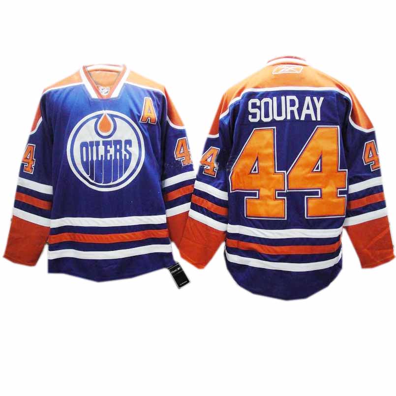 Souray Light Blue  Oilers Jersey