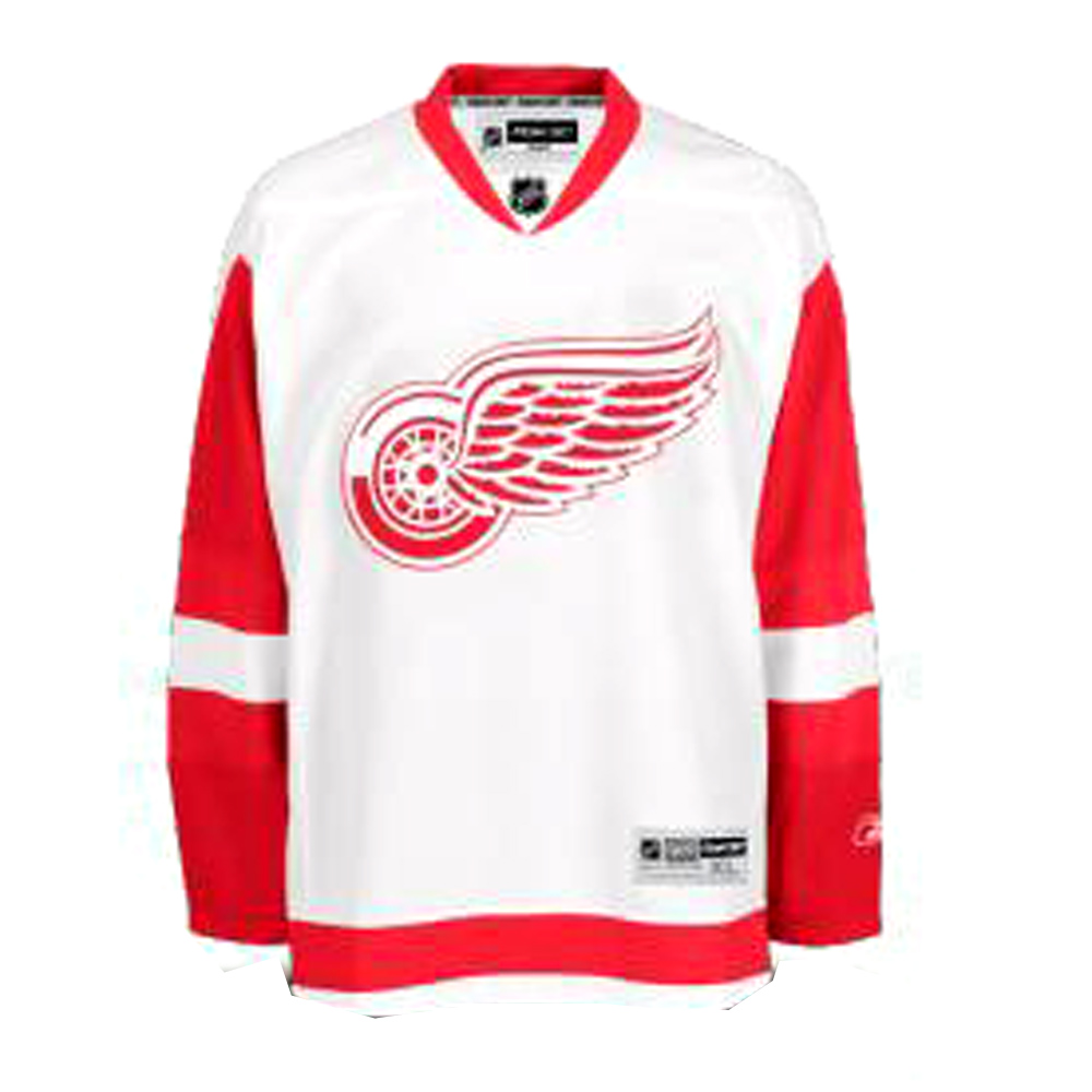 White Yzerman Wings #19 Jersey