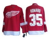 Red  Hdward Wings #35 Jersey
