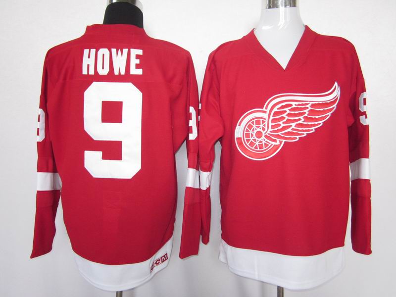 Gordie Howe Red jersey, Detroit Red Wings #9 ccm NHL jersey