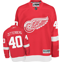 Red Henrik Zetterberg Home NHL Detroit Red Wings #40 Jersey
