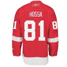 Detroit Red Wings #81 Red Marian Hossa NHL jersey
