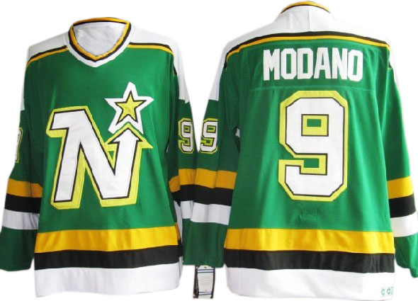 Green Modano NHL Dallas Stars #9 Jersey