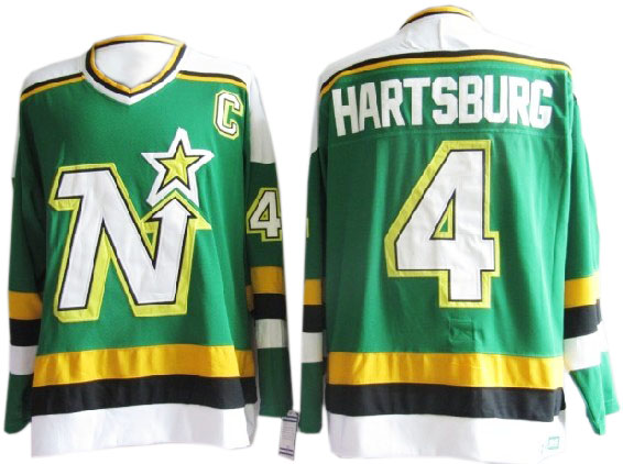 Green Hartsburg NHL Dallas Stars #4 Jersey