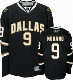 Dallas Stars #9 Mike Modano Black NHL jersey