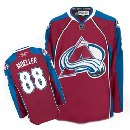  #88 Peter Mueller Red NHL Colorado Avalanche Premier Jersey