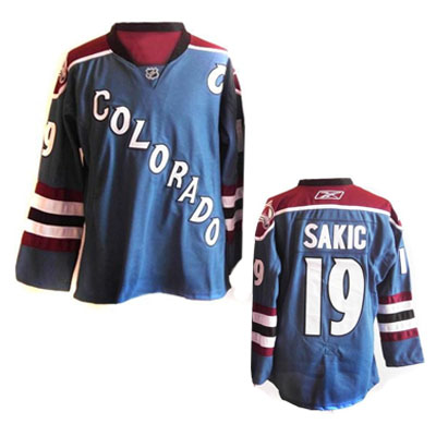 Joe Sakic Jersey Blue #19 NHL Colorado Avalanche Jersey