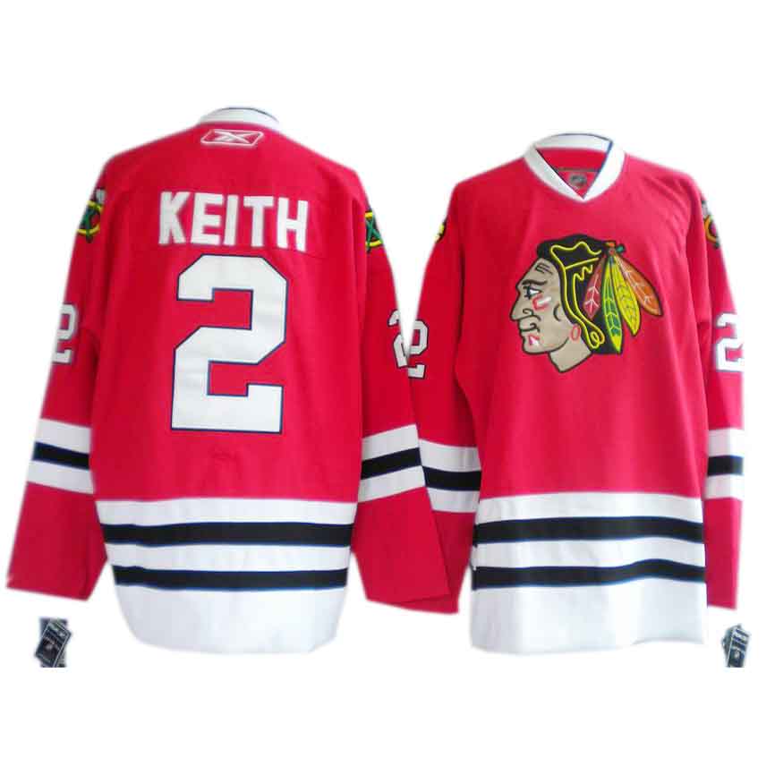 Keith Red Blackhawks NHL Jersey