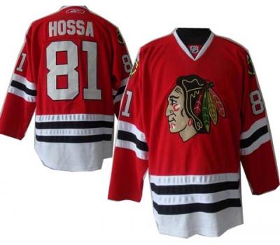 Blackhawks #81 Hossa Red NHL Jersey