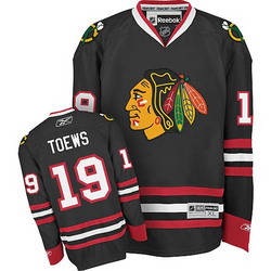 black Jonathan Toews Premier NHL Chicago Blackhawks #19 Jersey