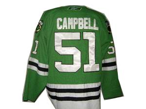 Brian Campbell Jersey Green #51 NHL Chicago Blackhawks Jersey