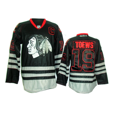 TOEWS black Blackhawks Hockey Jersey