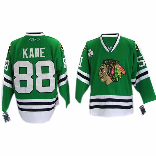 Green Patrick Kane NHL Chicago Blackhawks #88 Jersey