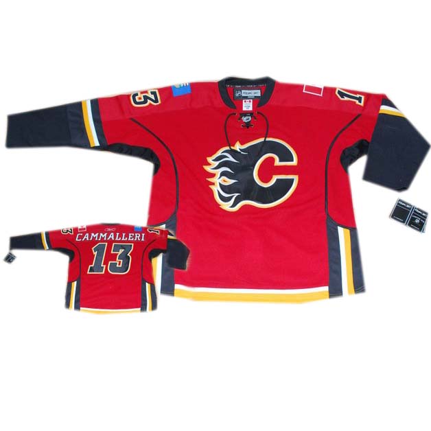 Michael Cammalleri Red Jersey, Calgary Flames #13 Reebok NHL Jersey