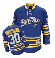 Blue Ryan Miller 3rd Premier NHL Buffalo Sabres #30 Jersey