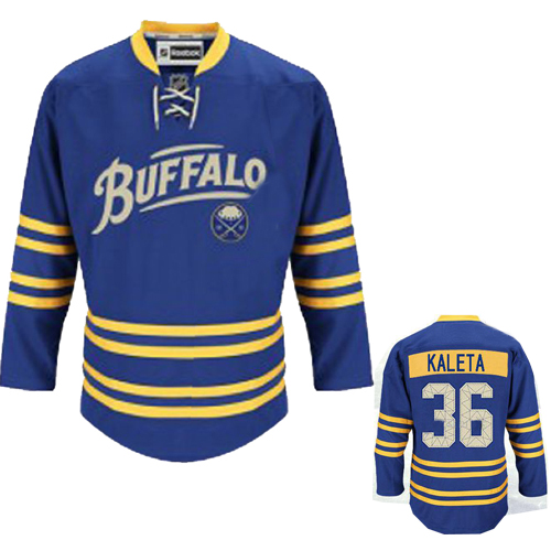 #36 Patrick Kaleta Light Blue Buffalo Sabres Embroidered 2010 New Third NHL Jersey