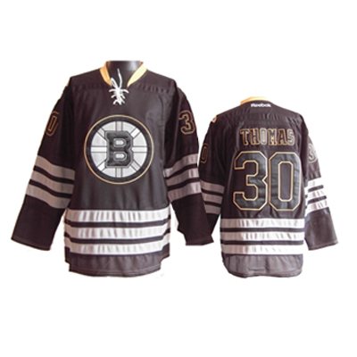 Boston Bruins #30 Black  THOMAS NHL jersey