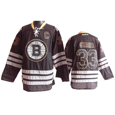 Boston Bruins #33 Black  CHARA NHL  jersey