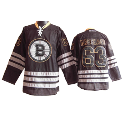 #63 MARGHAND Black  Boston Bruins Ice NHL jersey