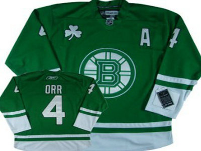 Orr Green Jersey, Boston Bruins #4 NHL Jersey