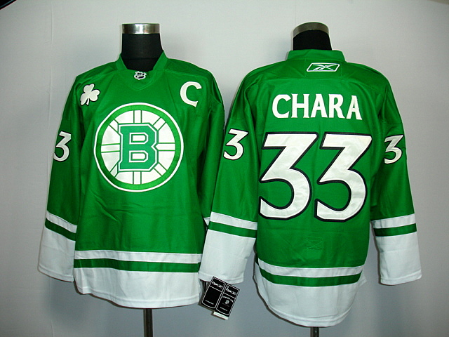 Green  Chara Bruins #33 Jersey