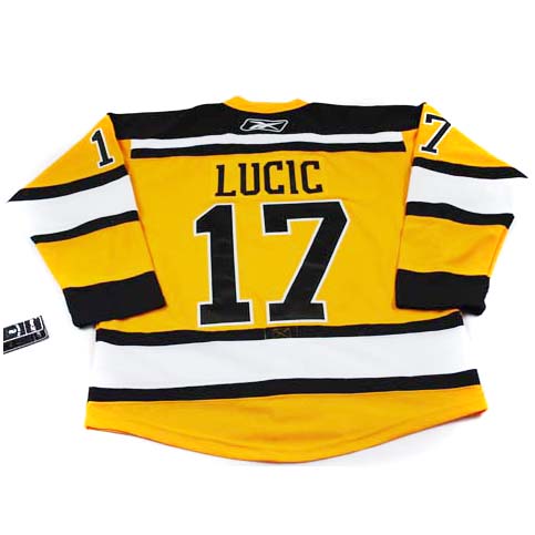 #17 Lucic Yellow  Boston Bruins 2010 Winter Classic NHL jersey