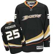 Chris Pronger Home Jersey: Premier NHL #25 Anaheim Ducks Jersey In Black