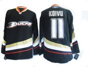 Anaheim Ducks #11 Koivu Black NHL Jersey