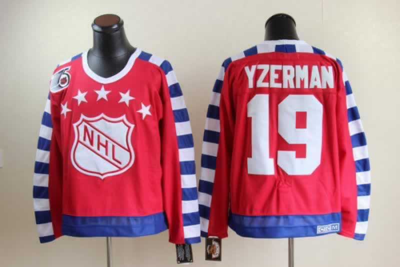 Red Yzerman jersey, #19 2011 All Star CANADA 75TH CCM NHL Jersey