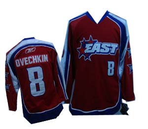 Washington Capitals #8 Ovechkin 2009 All Star Eastern Conference NHL Jersey in Red