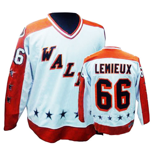 White Mario Lemieux Penguins 2009 All Star CCM NHL #66 Jersey