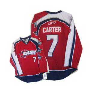 #7 Carter Red Columbus Blue Jackets 2009 All Star Pro Bowl NHL Jersey