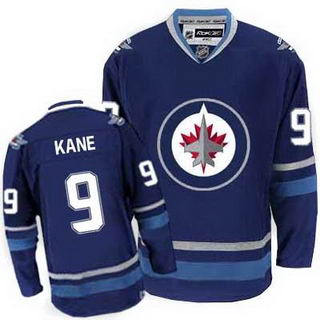 2011 New Style #9 Blue Evander Kane NHL Winnipeg Jets Jersey