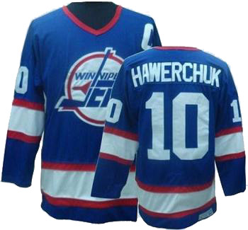 Jets #10 Dale Hawerchuk Blue Hockey NHL Jersey