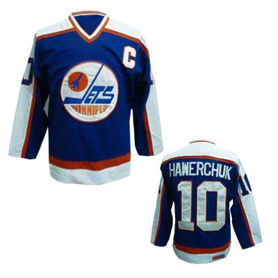 #10 Dale Hawerchuk Blue NHL Winnipeg Jets CCM Jersey