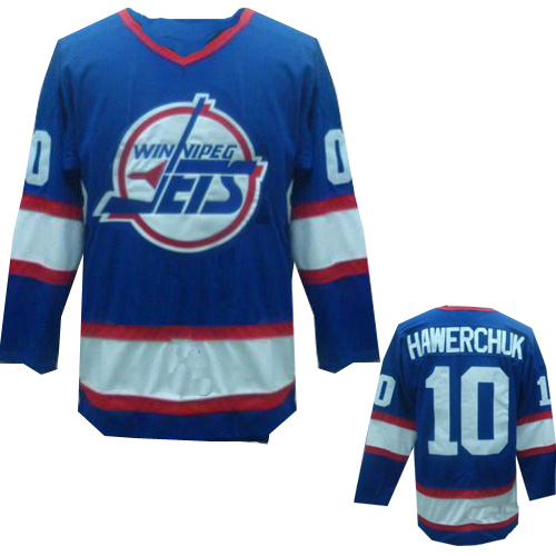 Dale Hawerchuk Blue Jersey, NHL Winnipeg Jets #10 Premier Throwback Jersey