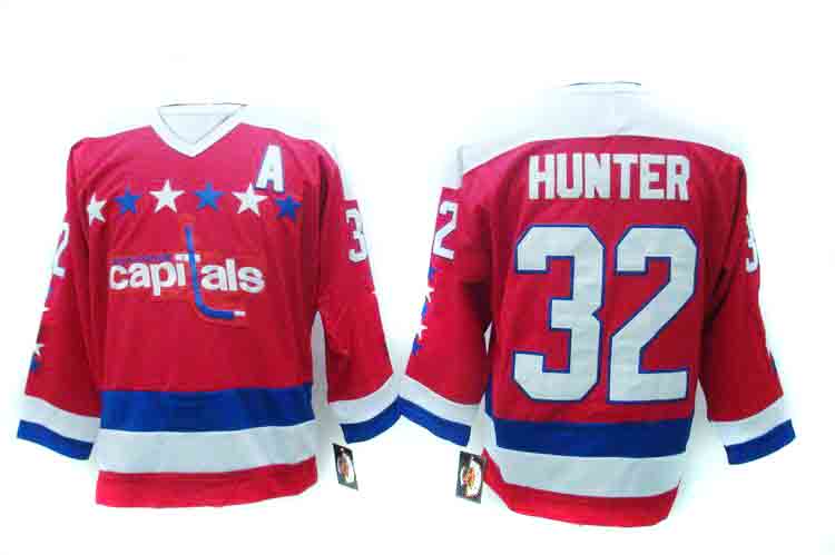 Red Hunter Capitals #32 Jersey