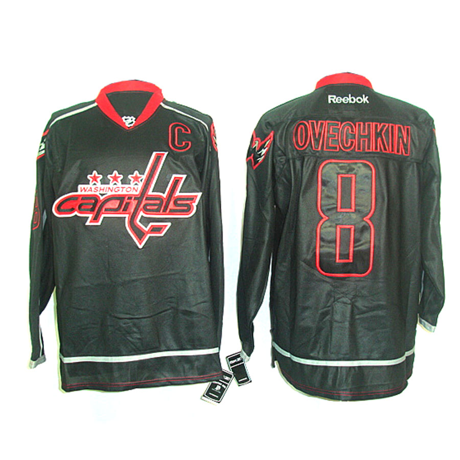 OVECHKIN Black Capitals Ice Jersey