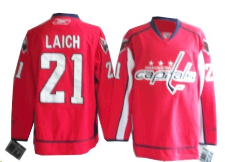 NHL Washington Capitals #21 Laich Jersey in Red