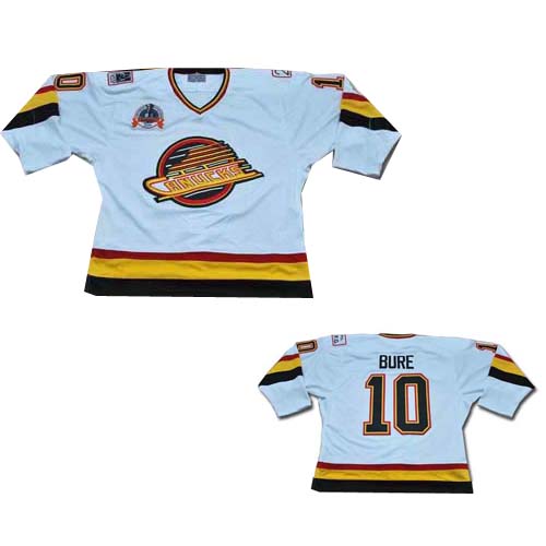 White Pavel Bure Throwback NHL Vancouver Canucks #10 Jersey