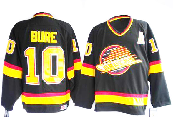 Bure Black Jersey, NHL Vancouver Canucks #10 Jersey