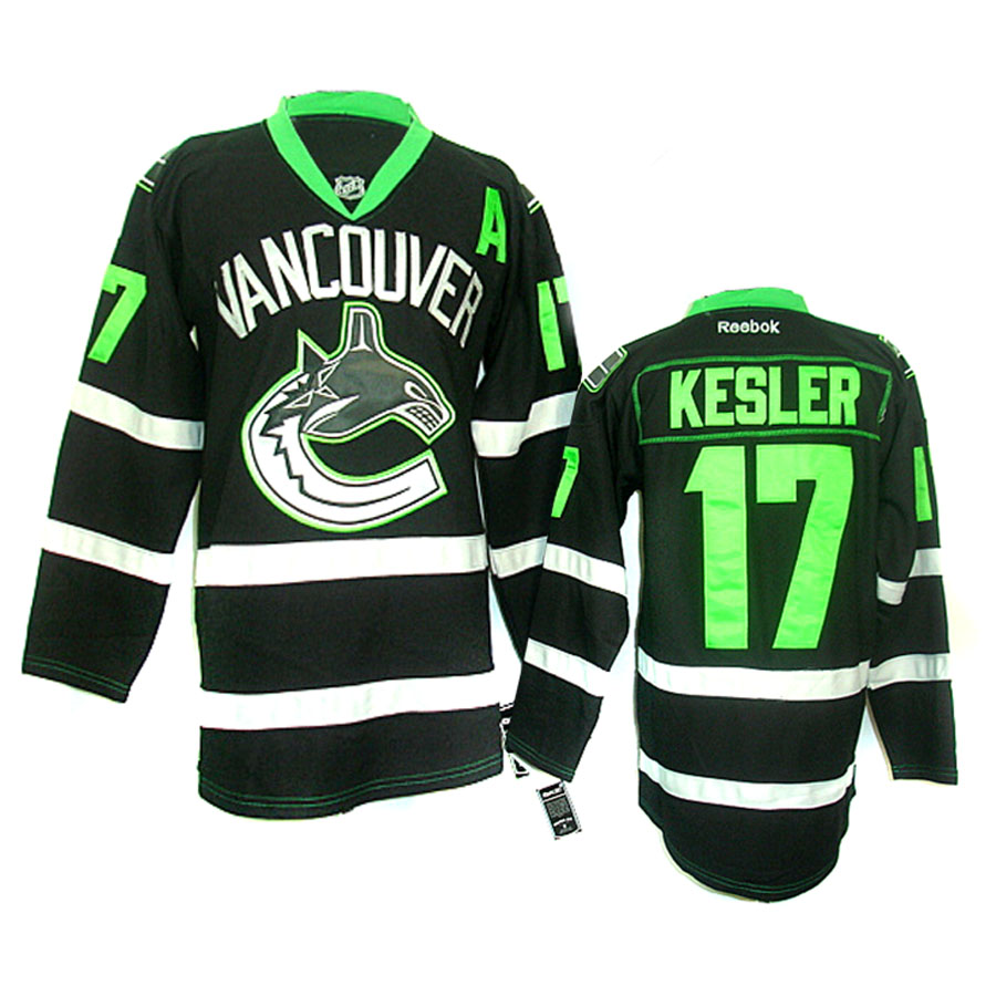 NHL Vancouver Canucks #17 KESLER Black Ice Jersey