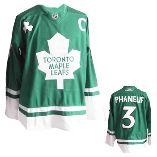 Green Phaneuf NHL Toronto Maple Leafs #3 Jersey