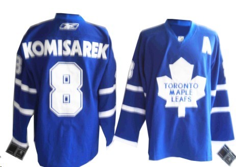Blue Komisarek Jersey, NHL Toronto Maple Leafs #8 Jersey
