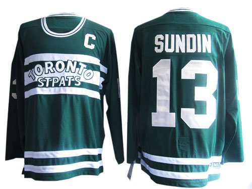 Green Sundin Jersey, NHL Toronto Maple Leafs #13 CCM Jersey