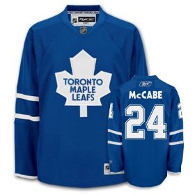 Bryan McCabe Blue Jersey, NHL Toronto Maple Leafs #24 Jersey