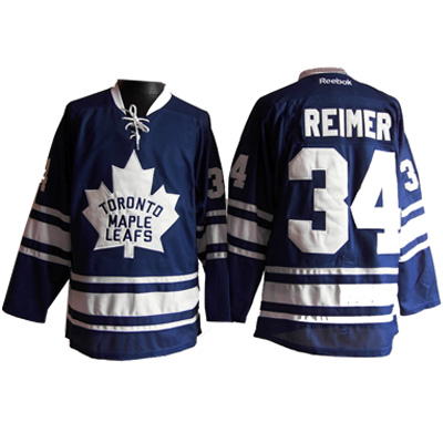 blue James Reimer 3rd hockey NHL Toronto Maple Leafs #34 Jersey