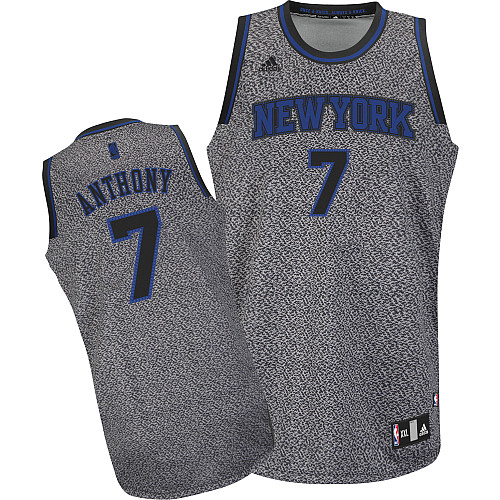 Carmelo Anthony Jersey Snowflake grey #7 NBA New York Knicks Jersey