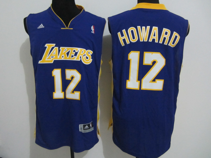 purple Howard Revolution 30 NBA Los Angeles Lakers #12 Jersey